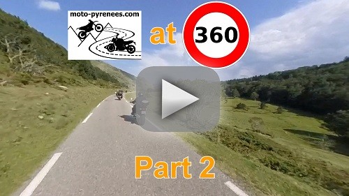 vidéo des balades moto dans les Pyrénées avec des panoramas à couper le souffle