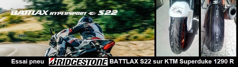 Bridgestone S22 Battlax Hypersport essai route