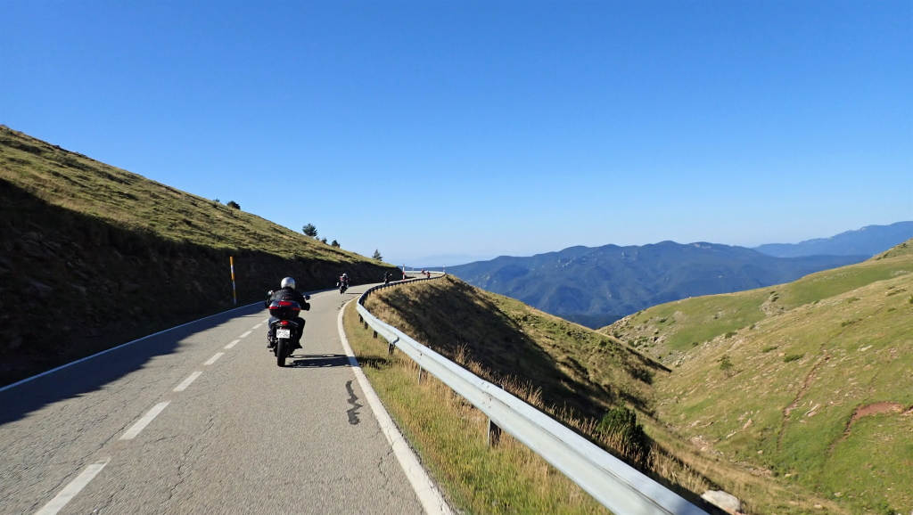Balades moto dans les pyrenees en juillet 2020